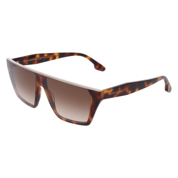 Victoria Beckham Brown Acetate Women's Sunglasses